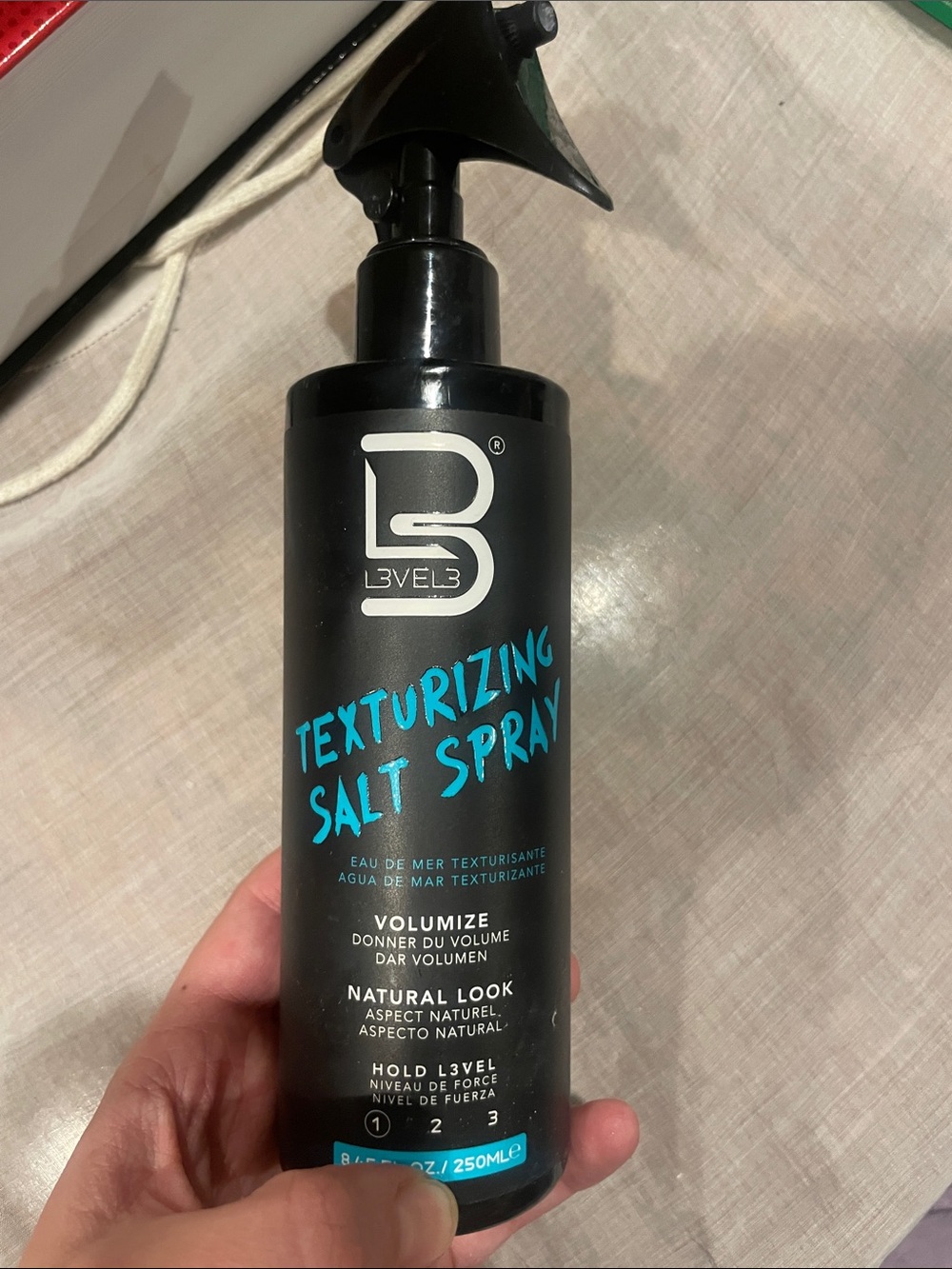 Sea salt, texturizing, and volumizing hairspray